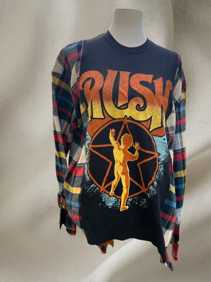 Burnt orange flannel